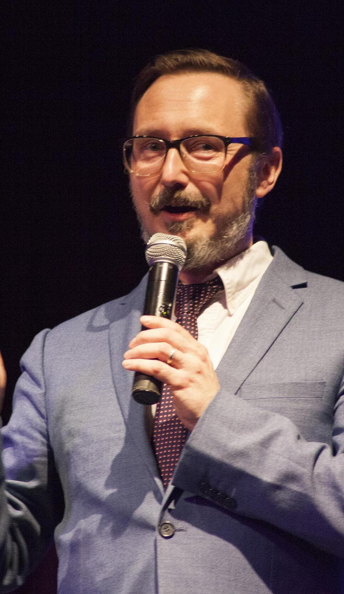 John Hodgman promotional image for upcoming events and ticket sales
