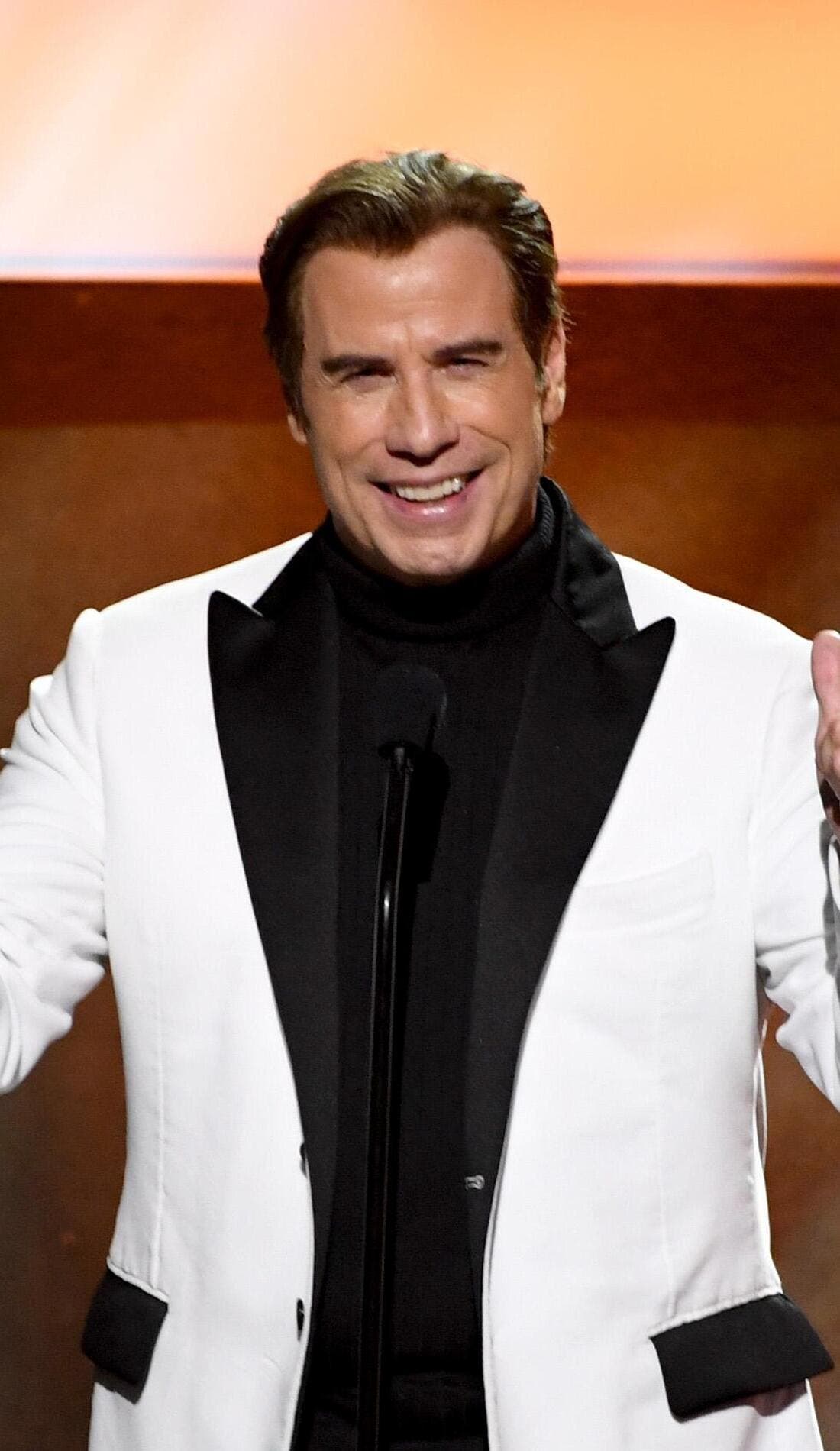 John Travolta promotional image for upcoming events and ticket sales