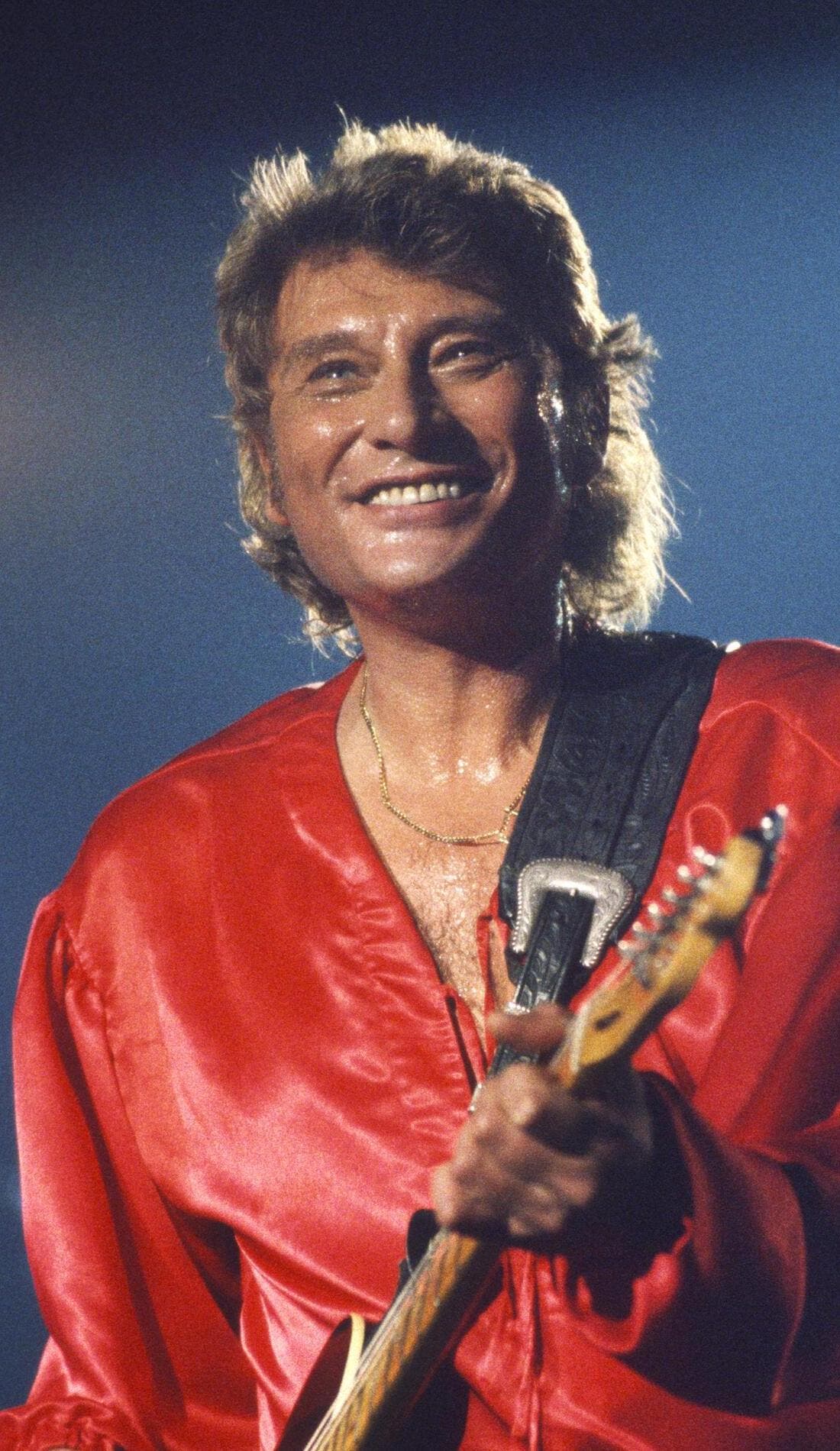 Johnny Hallyday promotional image for upcoming events and ticket sales