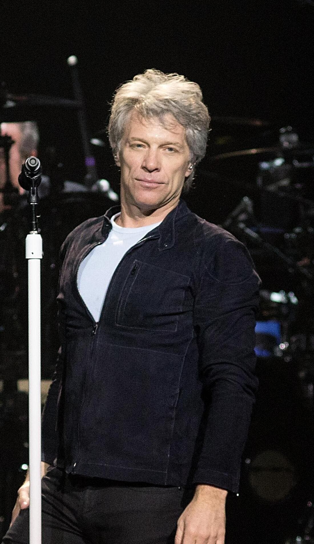 Jon Bon Jovi promotional image for upcoming events and ticket sales