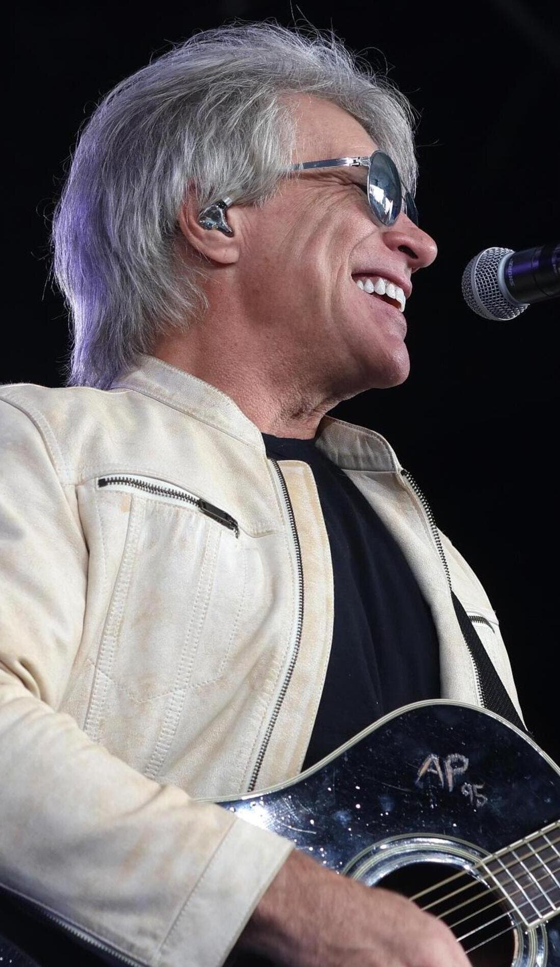 Jon Bon Jovi promotional image for upcoming events and ticket sales