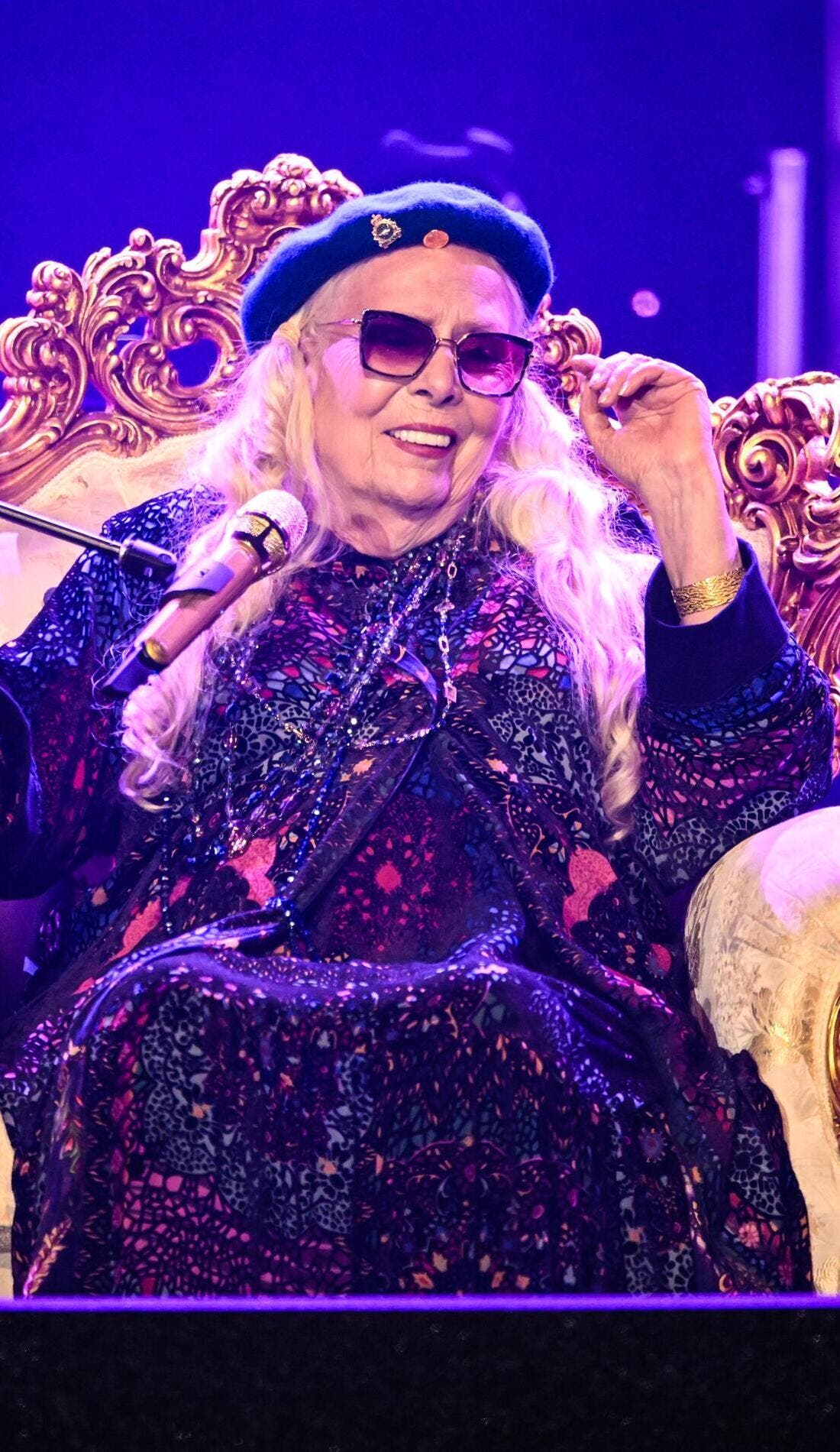 Joni Mitchell promotional image for upcoming events and ticket sales