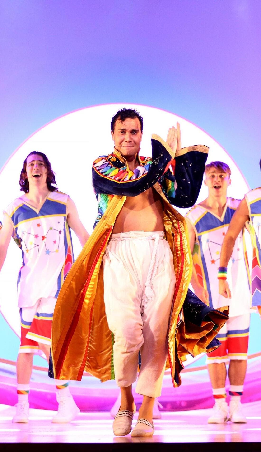 Joseph and the Amazing Technicolor Dreamcoat promotional image for upcoming events and ticket sales