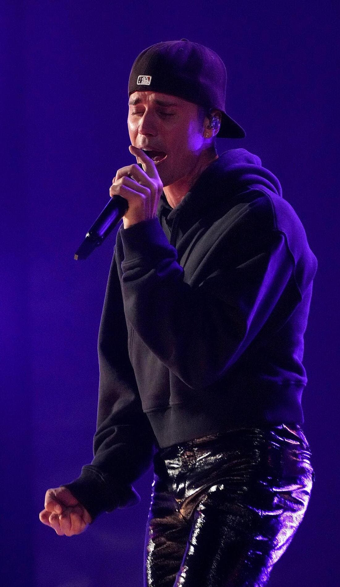 Justin Bieber promotional image for upcoming events and ticket sales