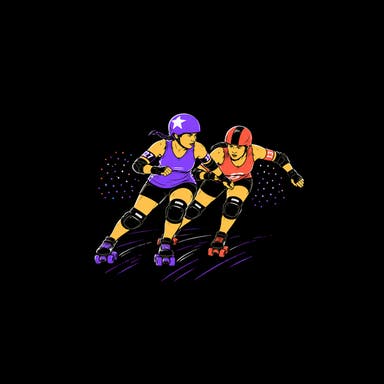 Promotional image of Kalamazoo Roller Derby