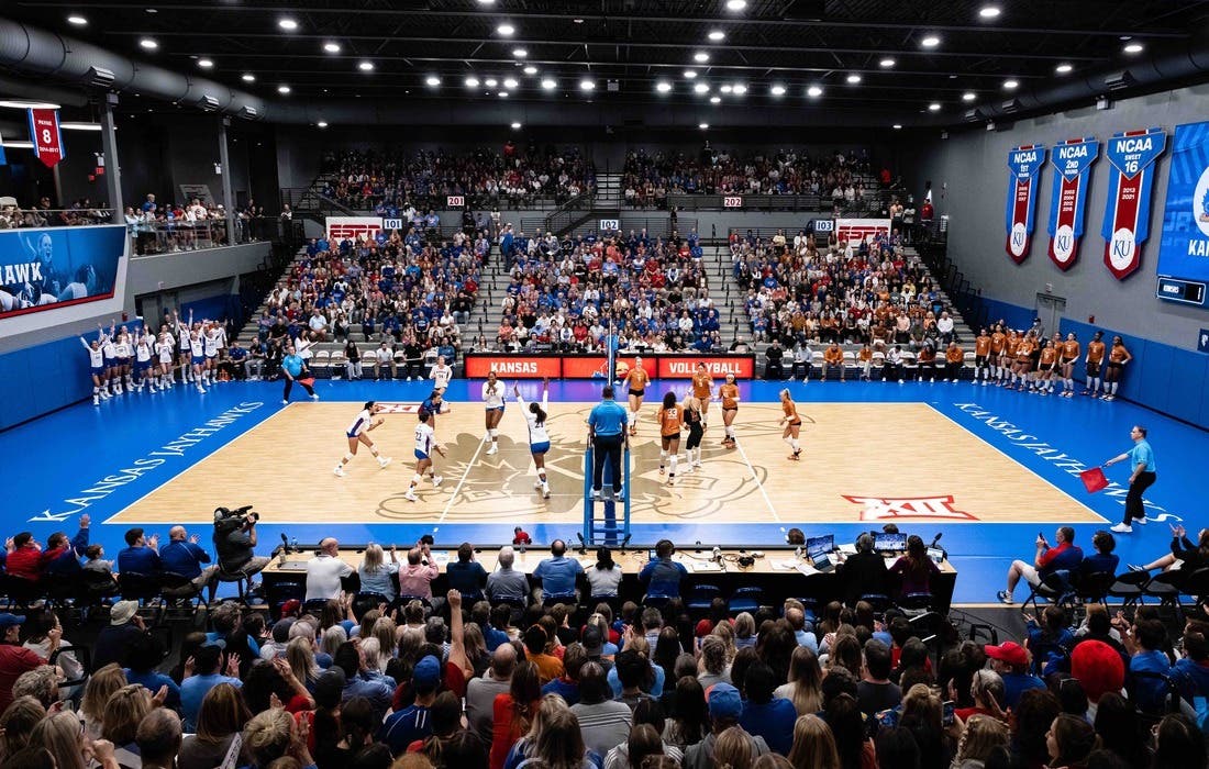 Promotional image for Cincinnati Bearcats at Kansas Jayhawks Womens Volleyball tickets at Horejsi Family Volleyball Arena on Nov 8, 2025