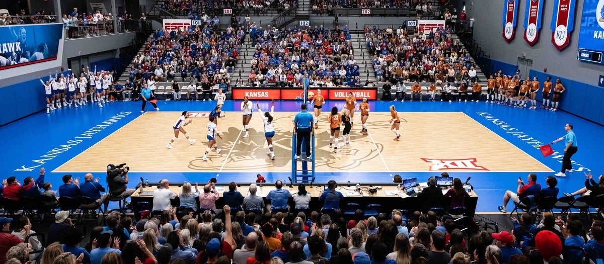 Kansas Jayhawks Womens Volleyball - Horejsi Family Volleyball Arena
