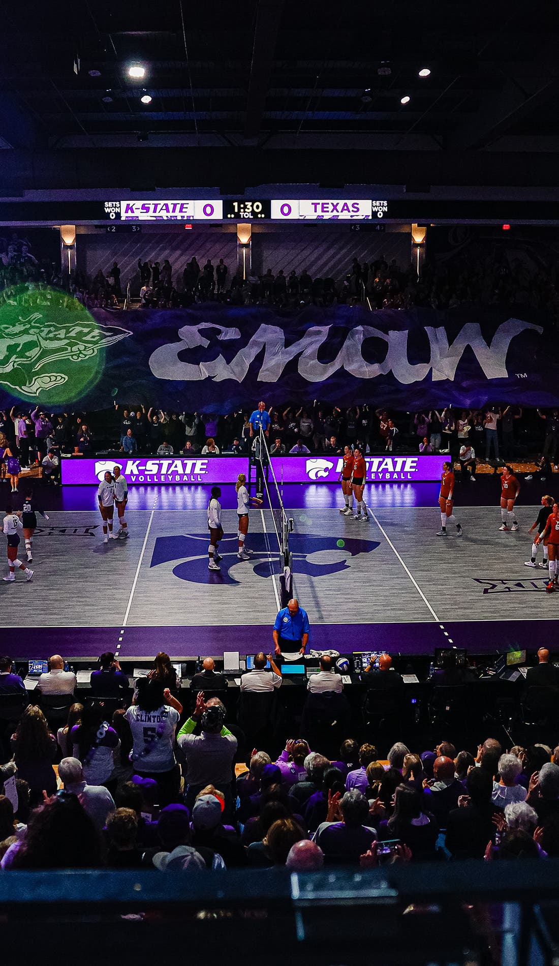 Kansas State Wildcats Womens Volleyball promotional image for upcoming events and ticket sales