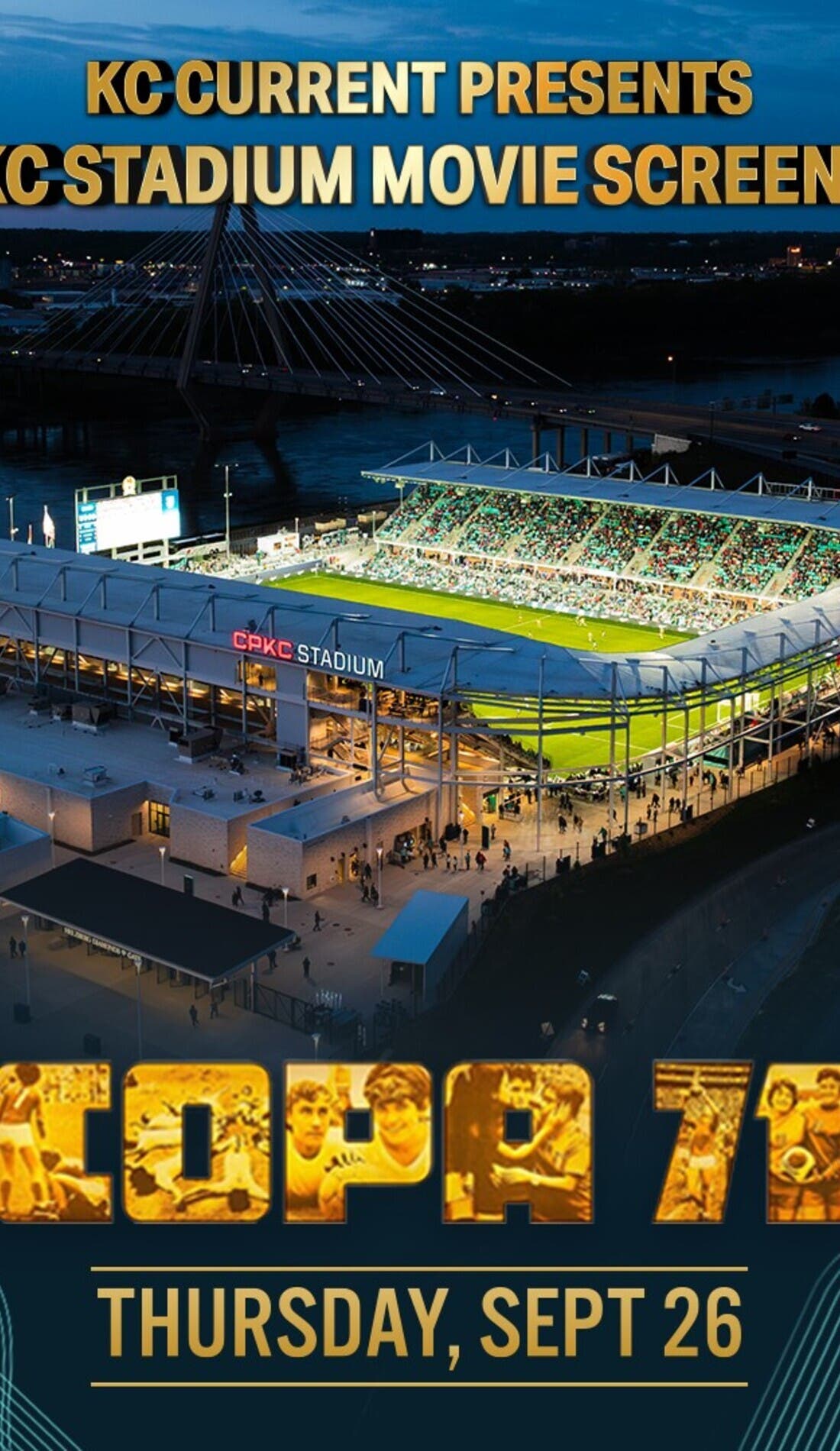 KC Current Season Ticket Member Movie Night promotional image for upcoming events and ticket sales