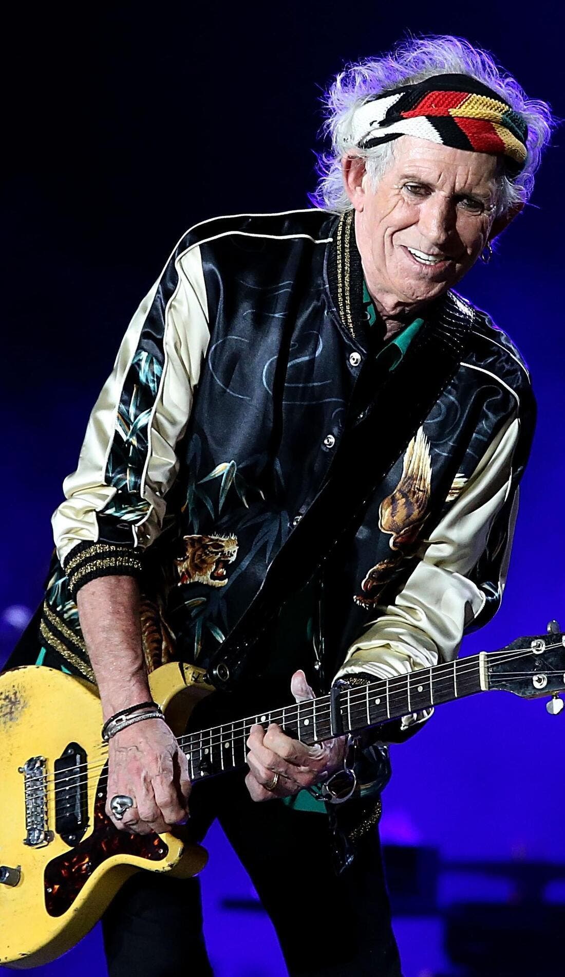 Keith Richards promotional image for upcoming events and ticket sales