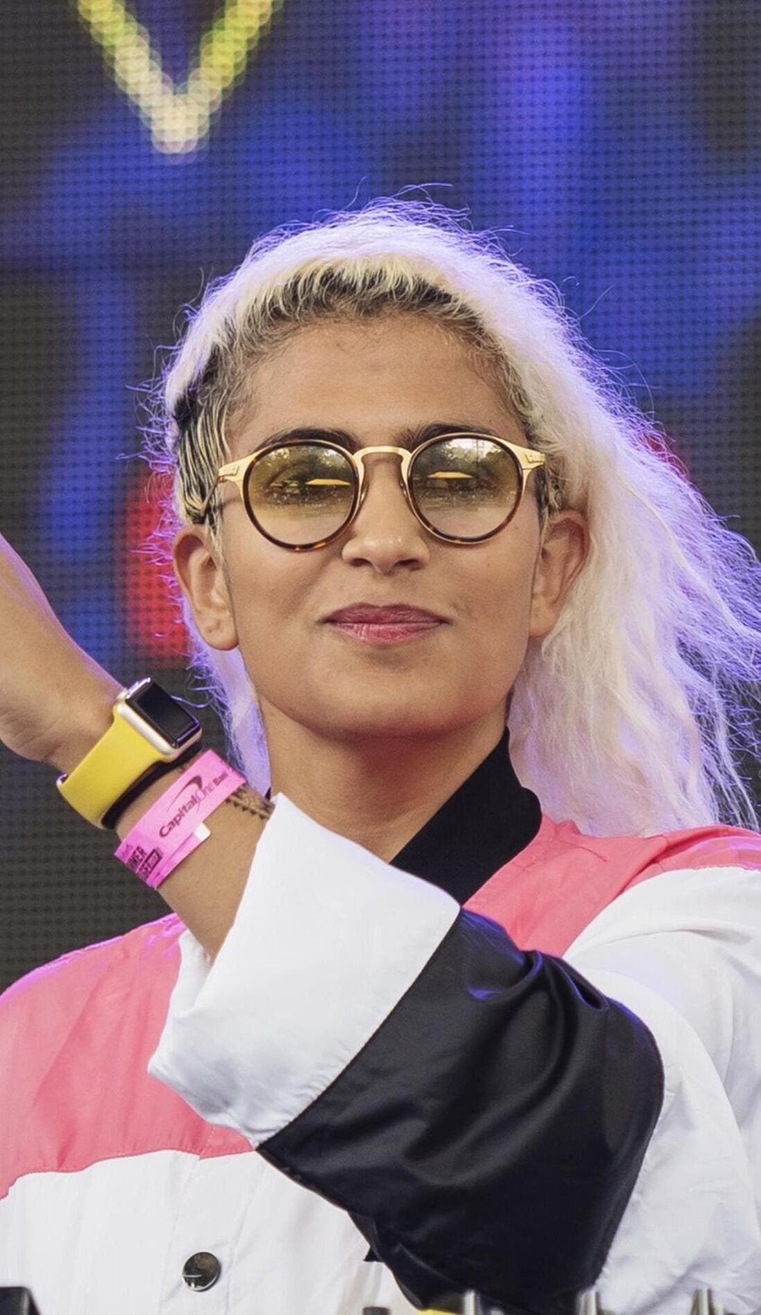 Kiran Gandhi (Madame Gandhi) promotional image for upcoming events and ticket sales