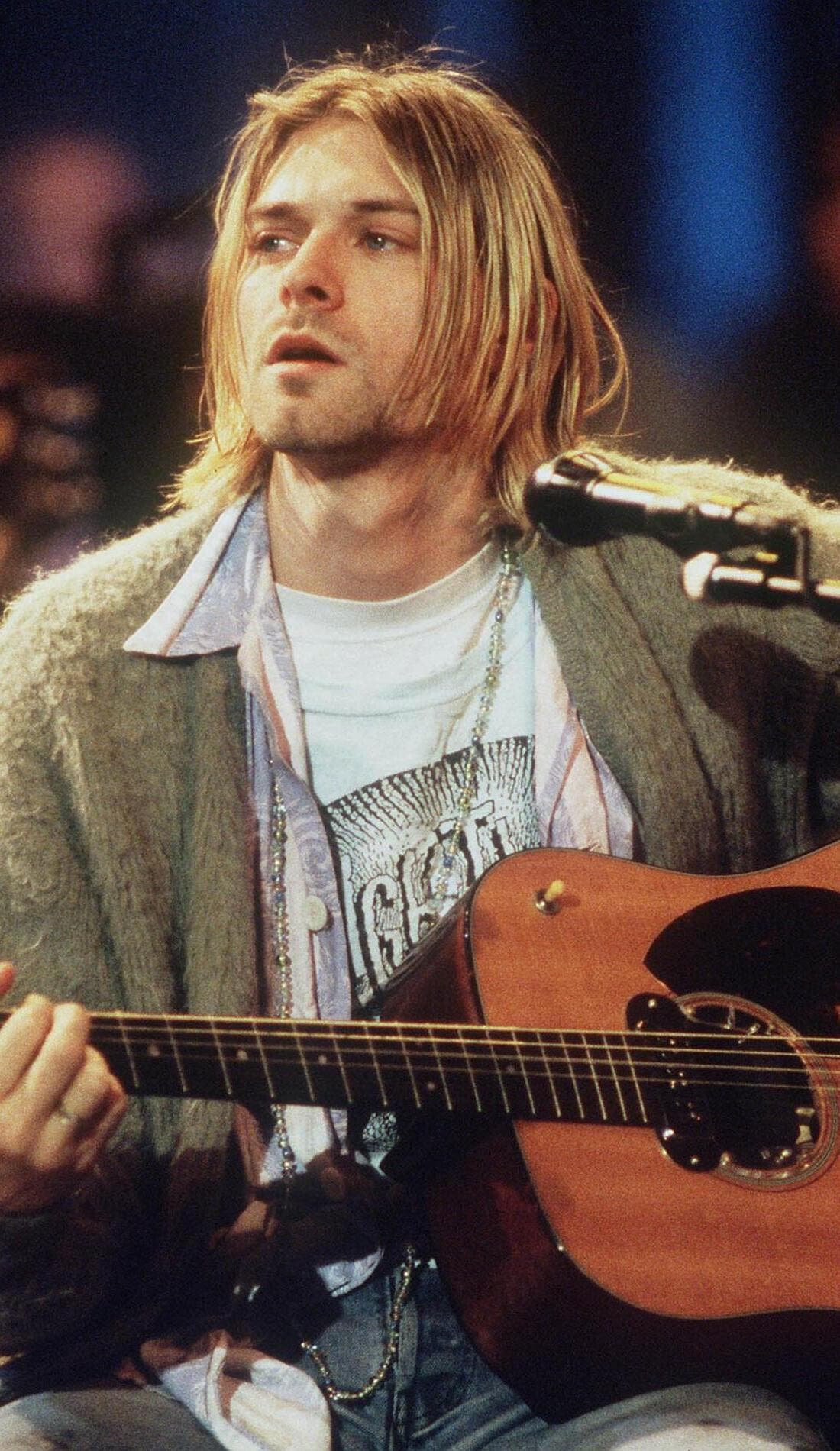 Kurt Cobain promotional image for upcoming events and ticket sales