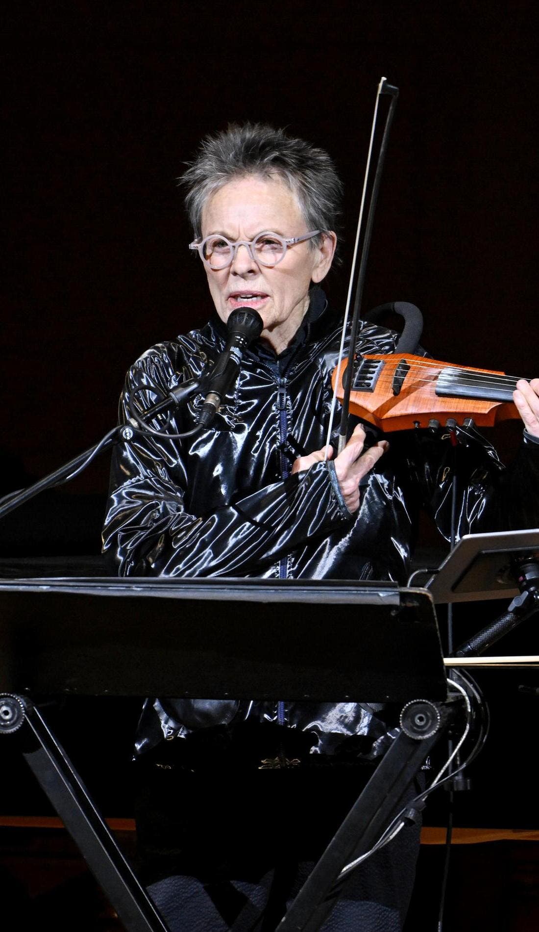 Laurie Anderson promotional image for upcoming events and ticket sales