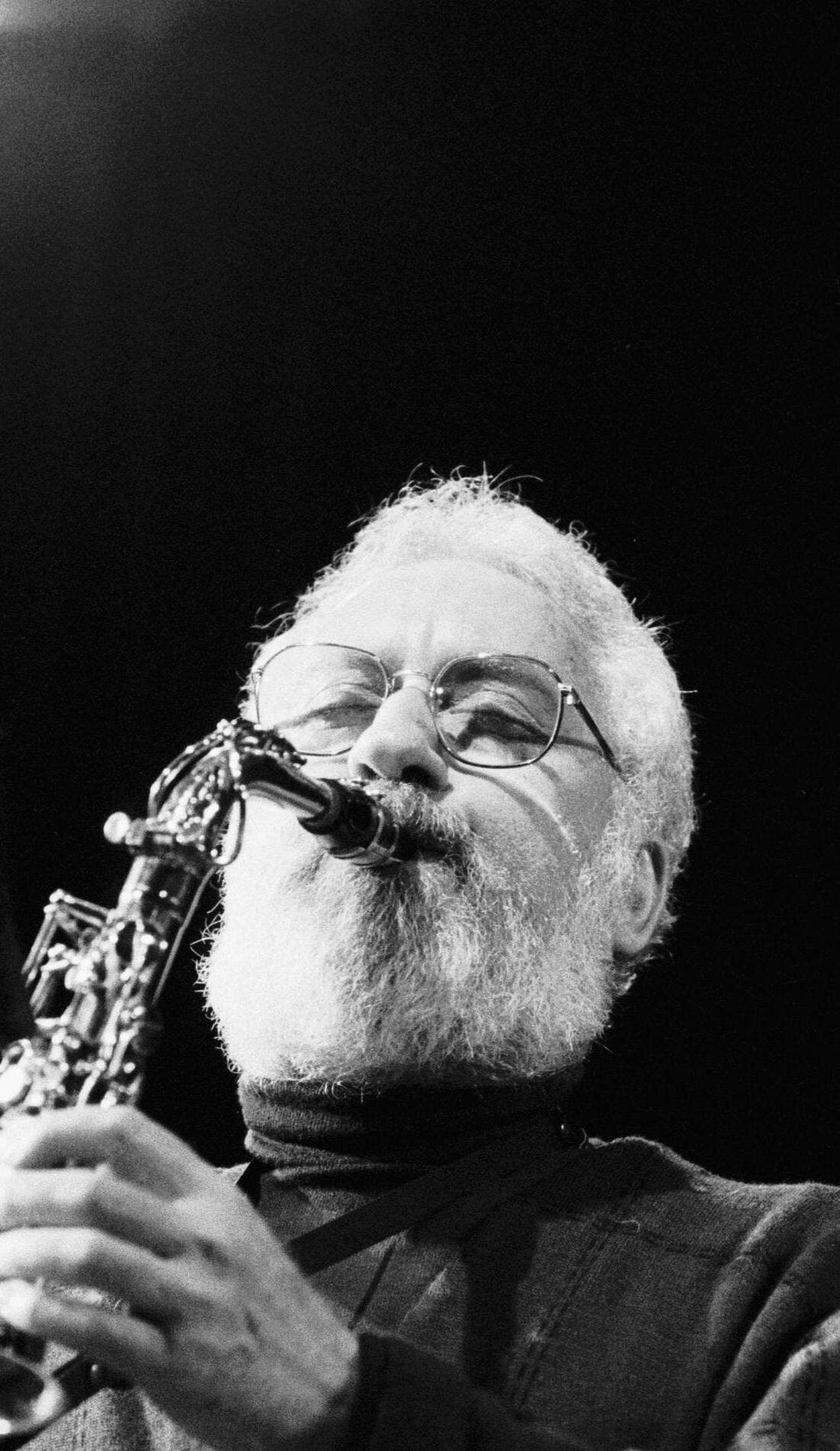 Lee Konitz promotional image for upcoming events and ticket sales