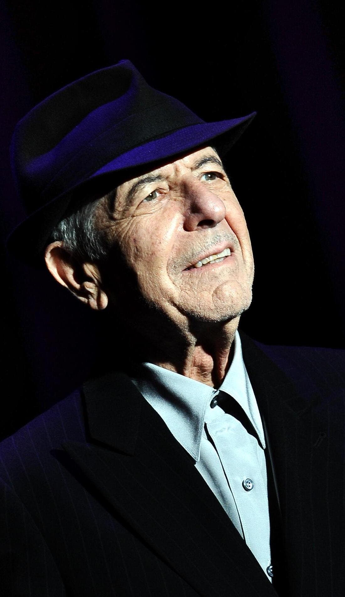 Leonard Cohen promotional image for upcoming events and ticket sales