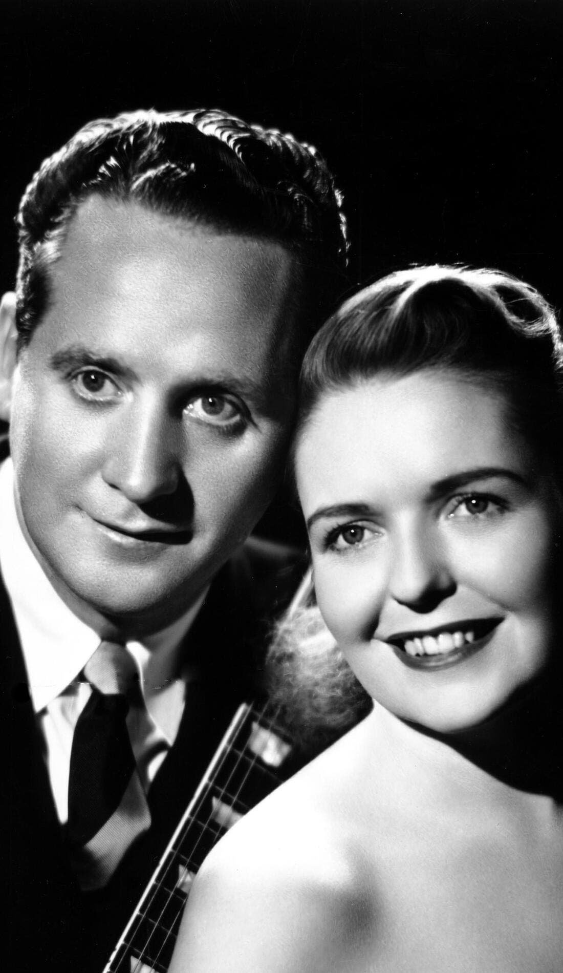 Les Paul & Mary Ford promotional image for upcoming events and ticket sales