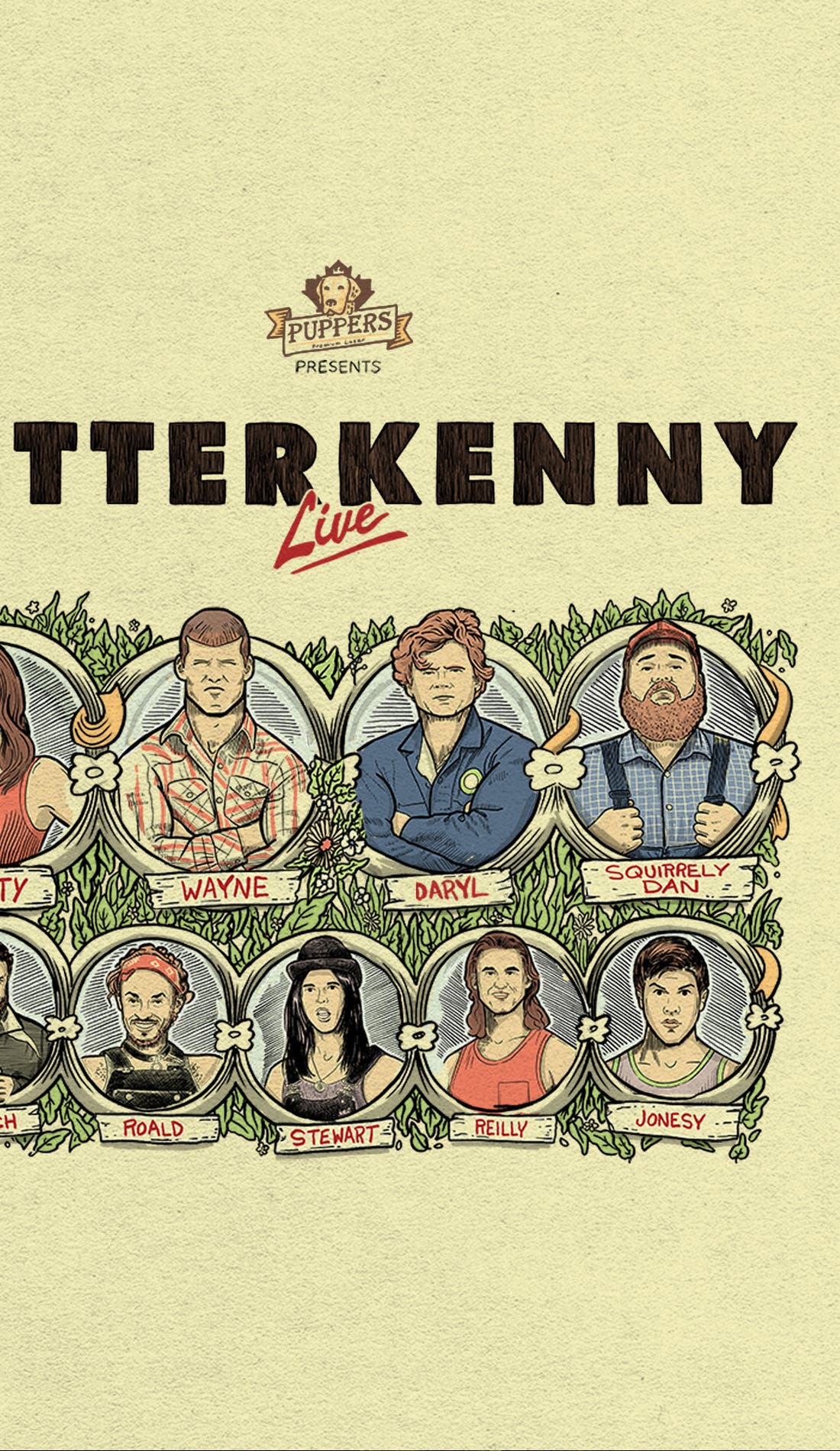 LETTERKENNY LIVE! promotional image for upcoming events and ticket sales