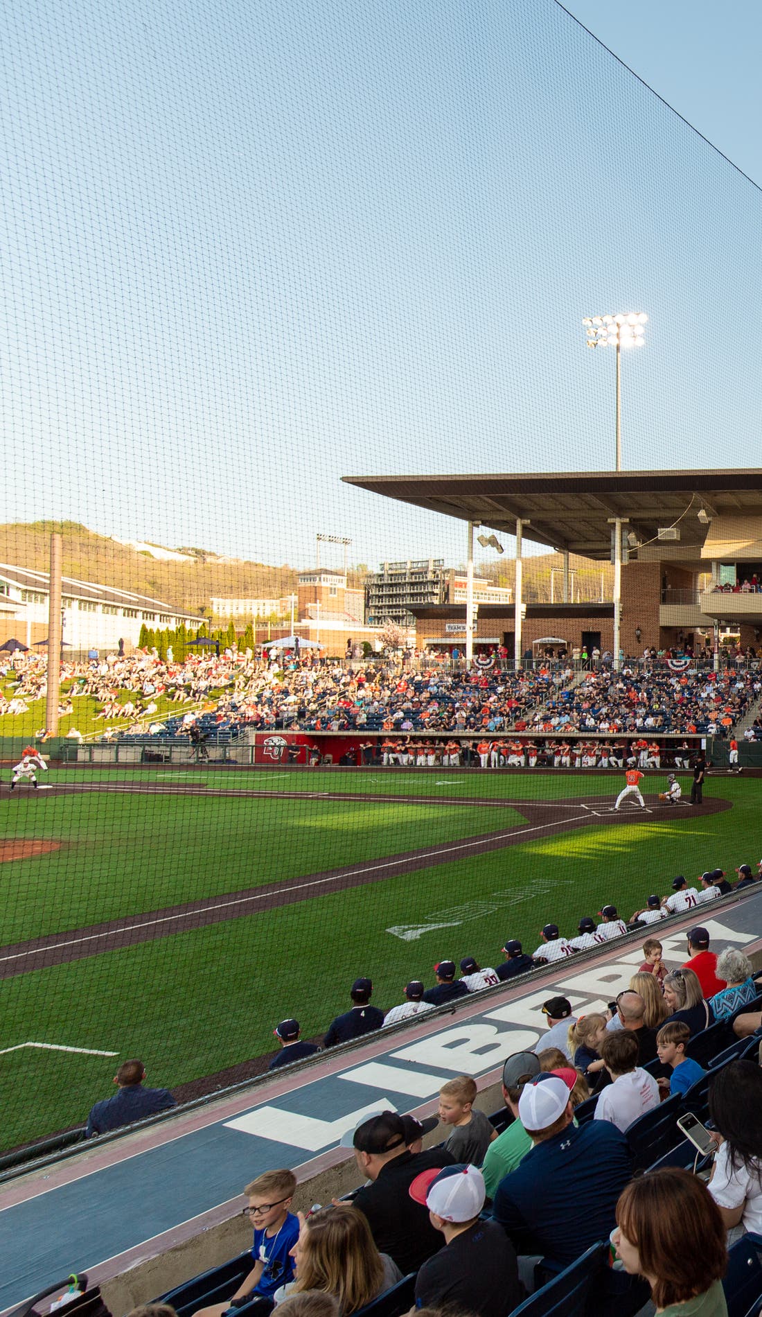 Liberty Flames Baseball promotional image for upcoming events and ticket sales