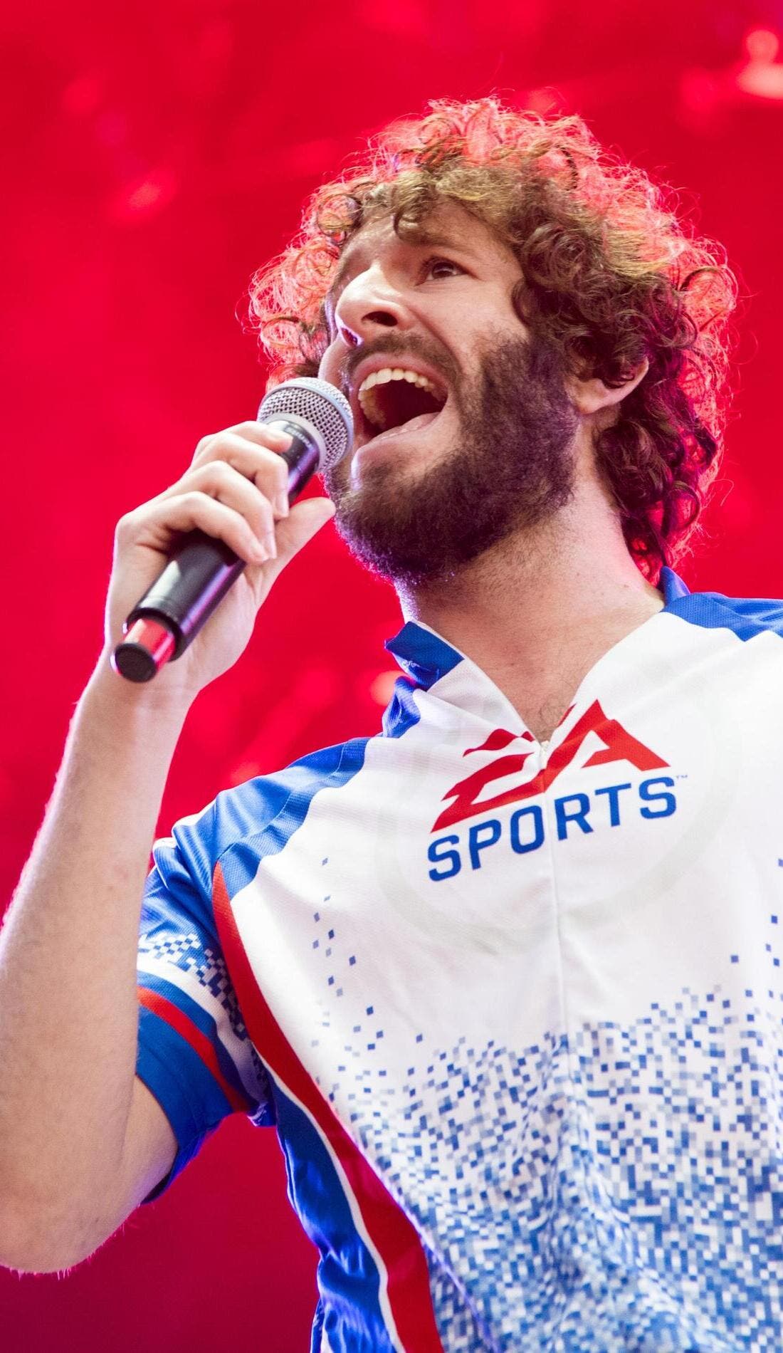 Lil Dicky promotional image for upcoming events and ticket sales