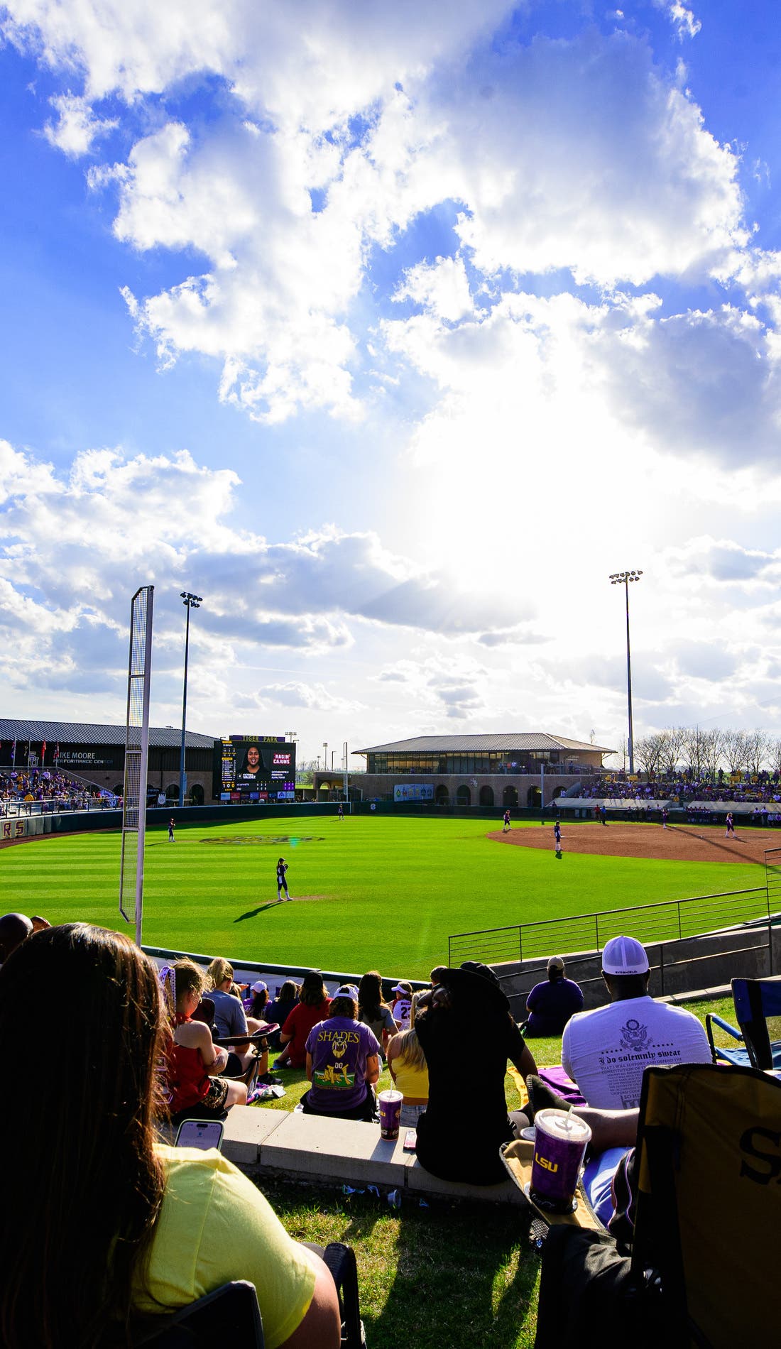 LSU Tigers Softball promotional image for upcoming events and ticket sales