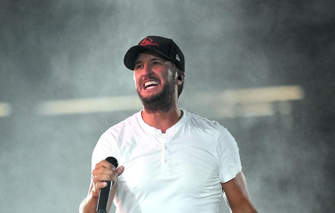 Promotional image for Luke Bryan with George Birge, Cole Goodwin, and Mae Estes tickets at Maine Savings Amphitheater on Aug 24, 2025