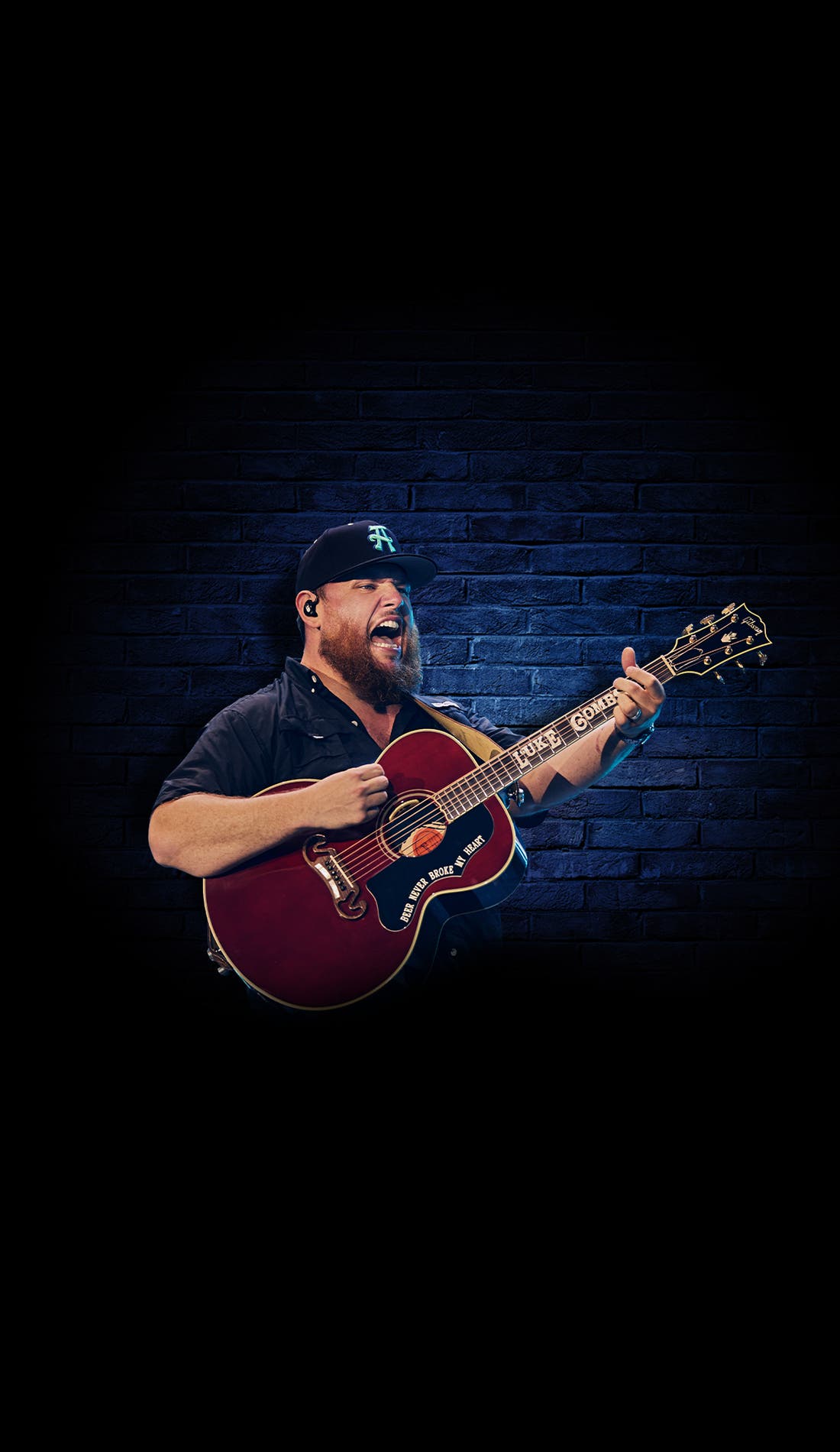 Luke Combs promotional image for upcoming events and ticket sales