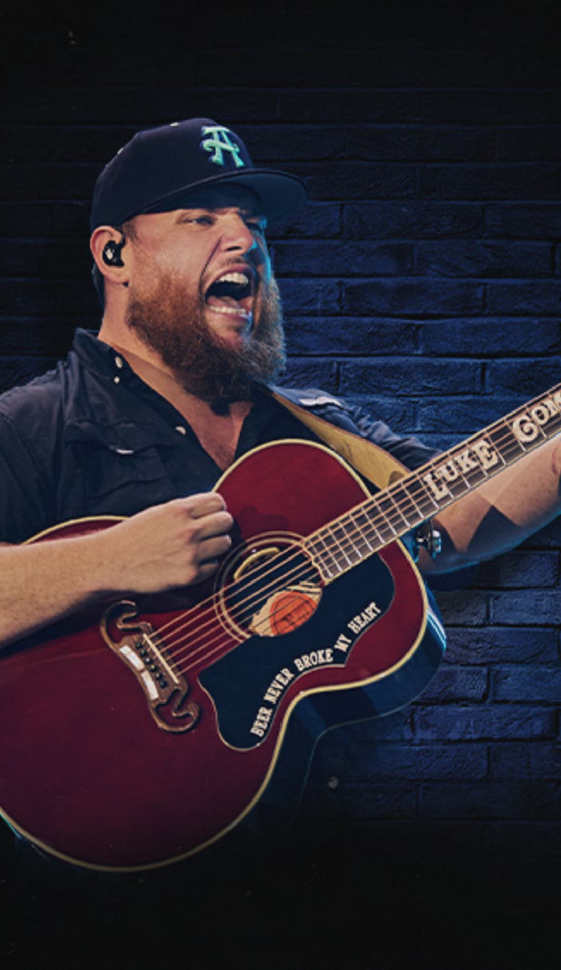 Luke Combs promotional image for upcoming events and ticket sales