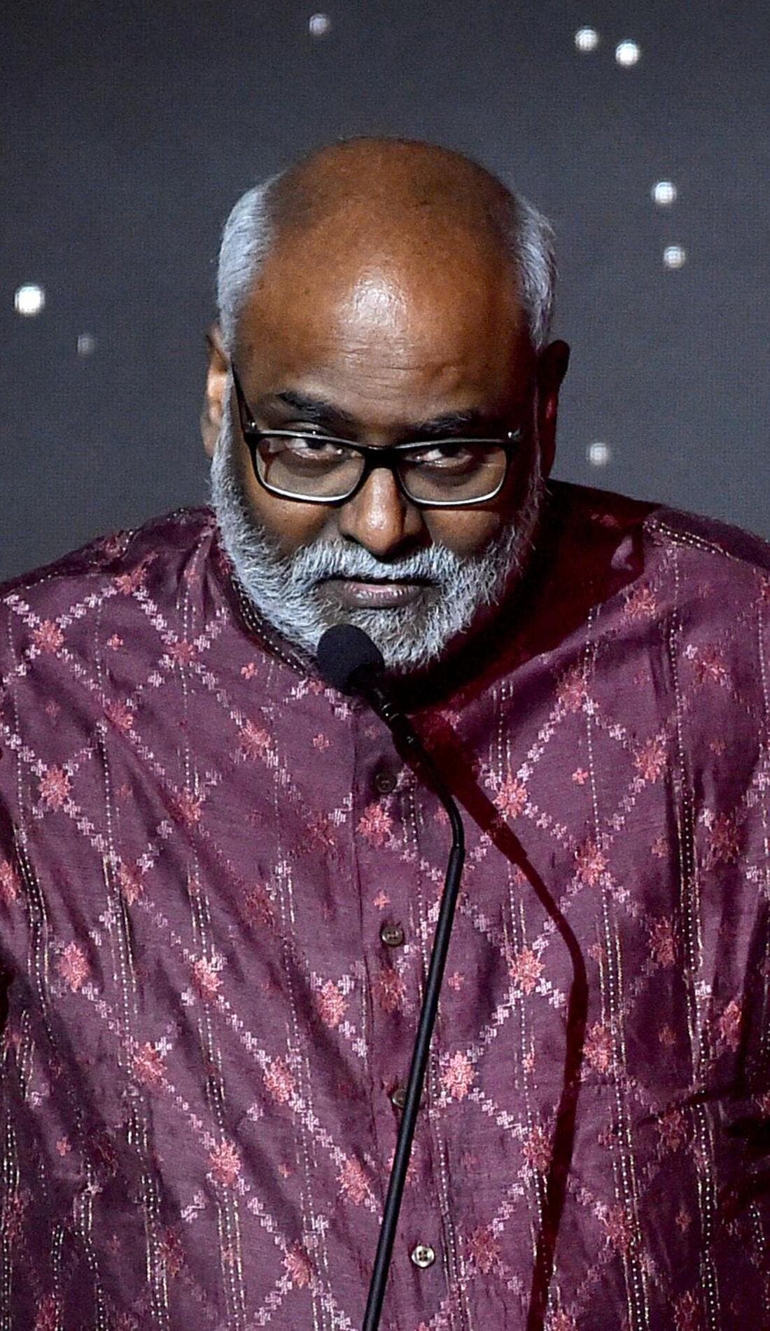 M.M. Keeravani promotional image for upcoming events and ticket sales