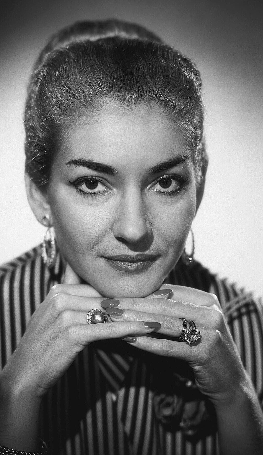 Maria Callas promotional image for upcoming events and ticket sales