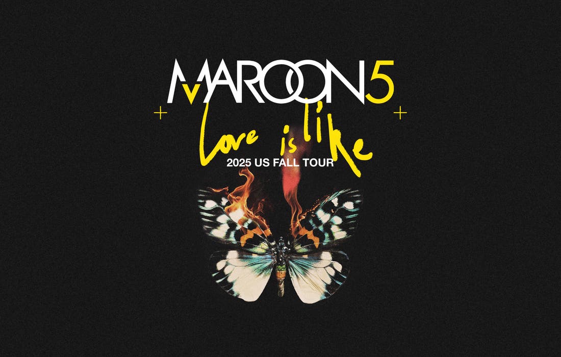 Promotional image for Maroon 5: LOVE IS LIKE Tour tickets at Delta Center on Oct 25, 2025