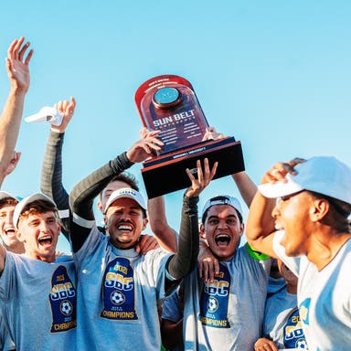 Promotional image of Marshall Thundering Herd Mens Soccer