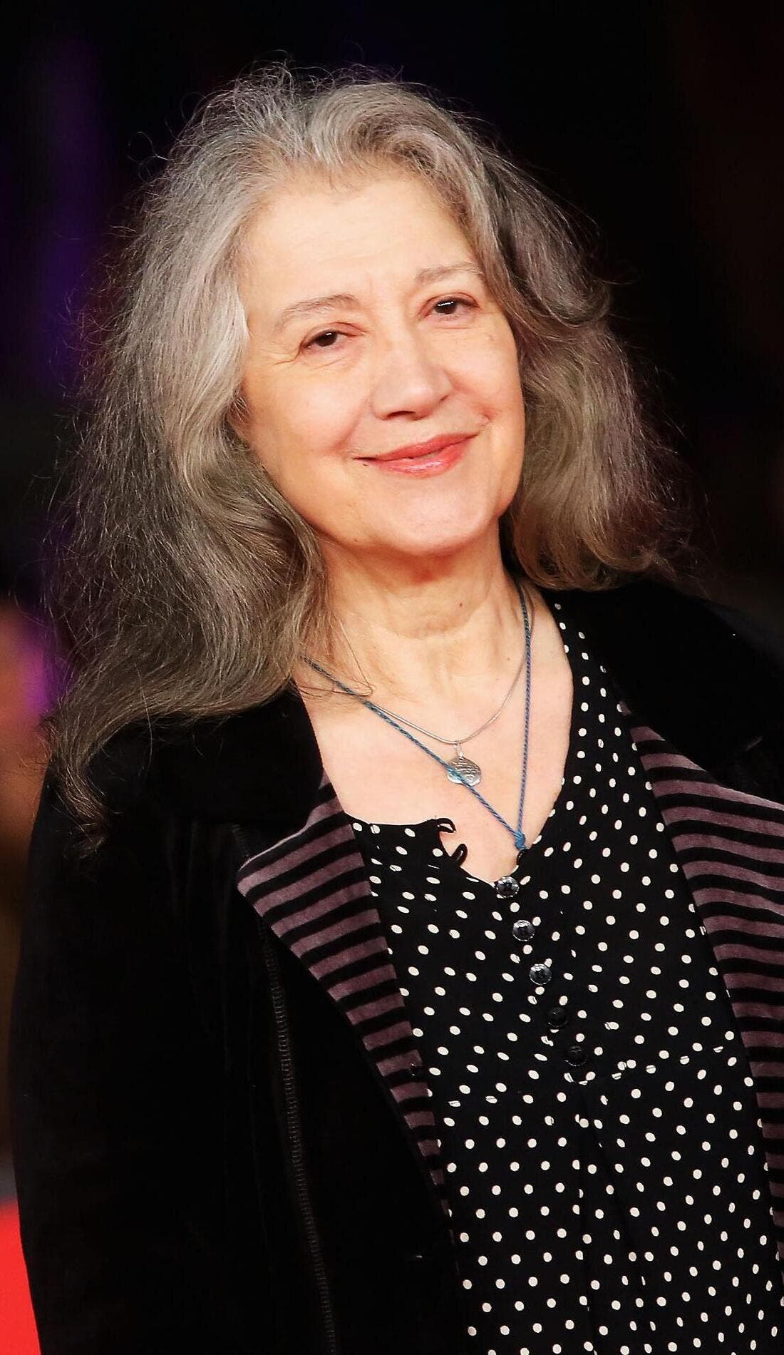 Martha Argerich promotional image for upcoming events and ticket sales