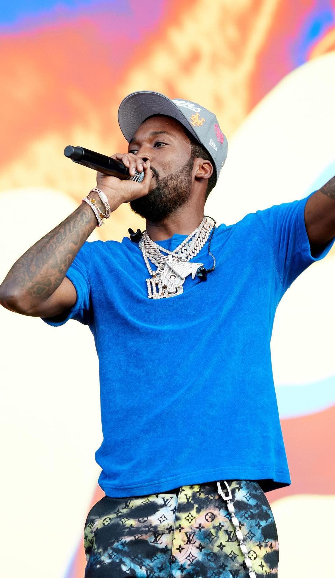 Meek Mill promotional image for upcoming events and ticket sales