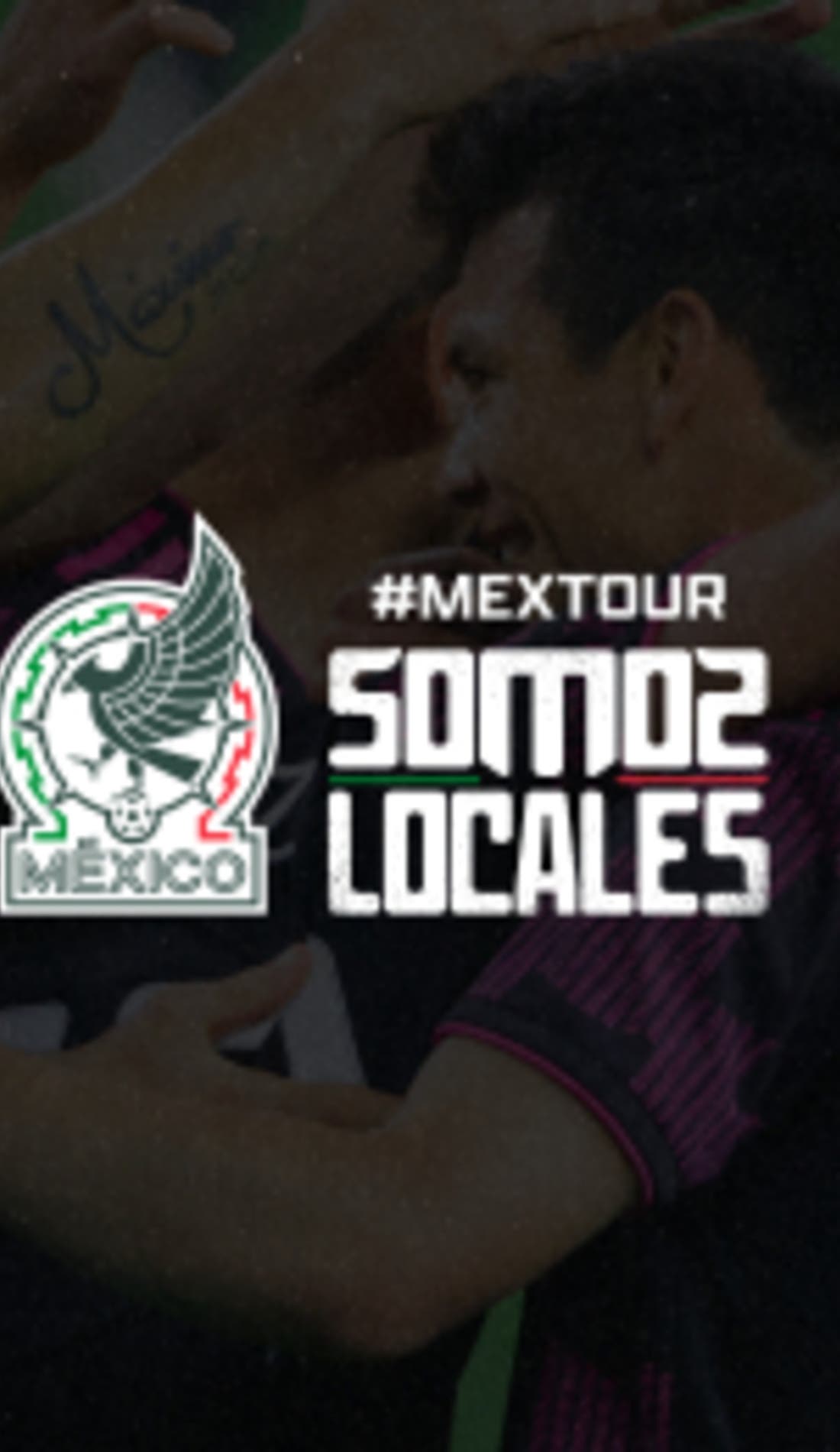 Mexico National Soccer Team promotional image for upcoming events and ticket sales