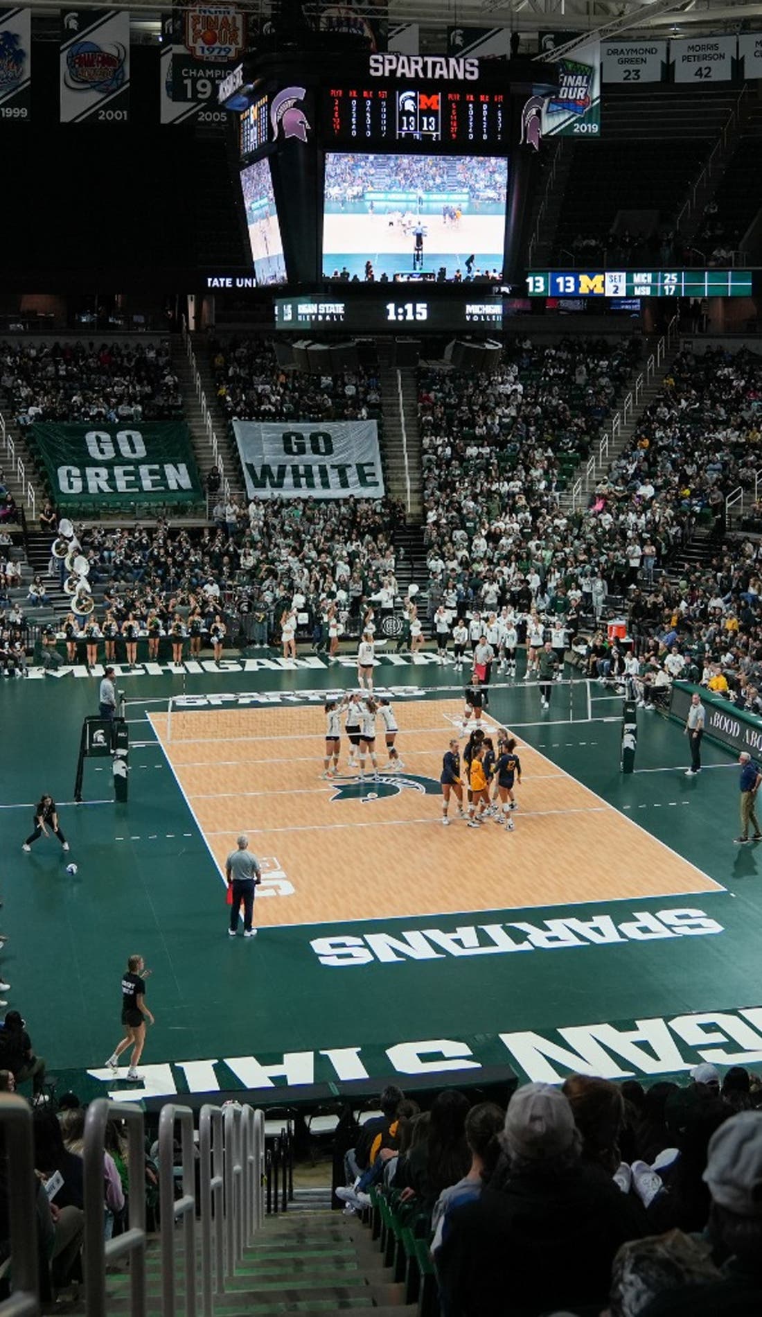 Michigan State Spartans Womens Volleyball promotional image for upcoming events and ticket sales