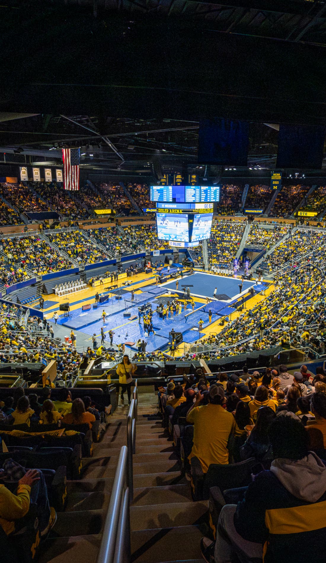 Michigan Wolverines Womens Gymnastics promotional image for upcoming events and ticket sales
