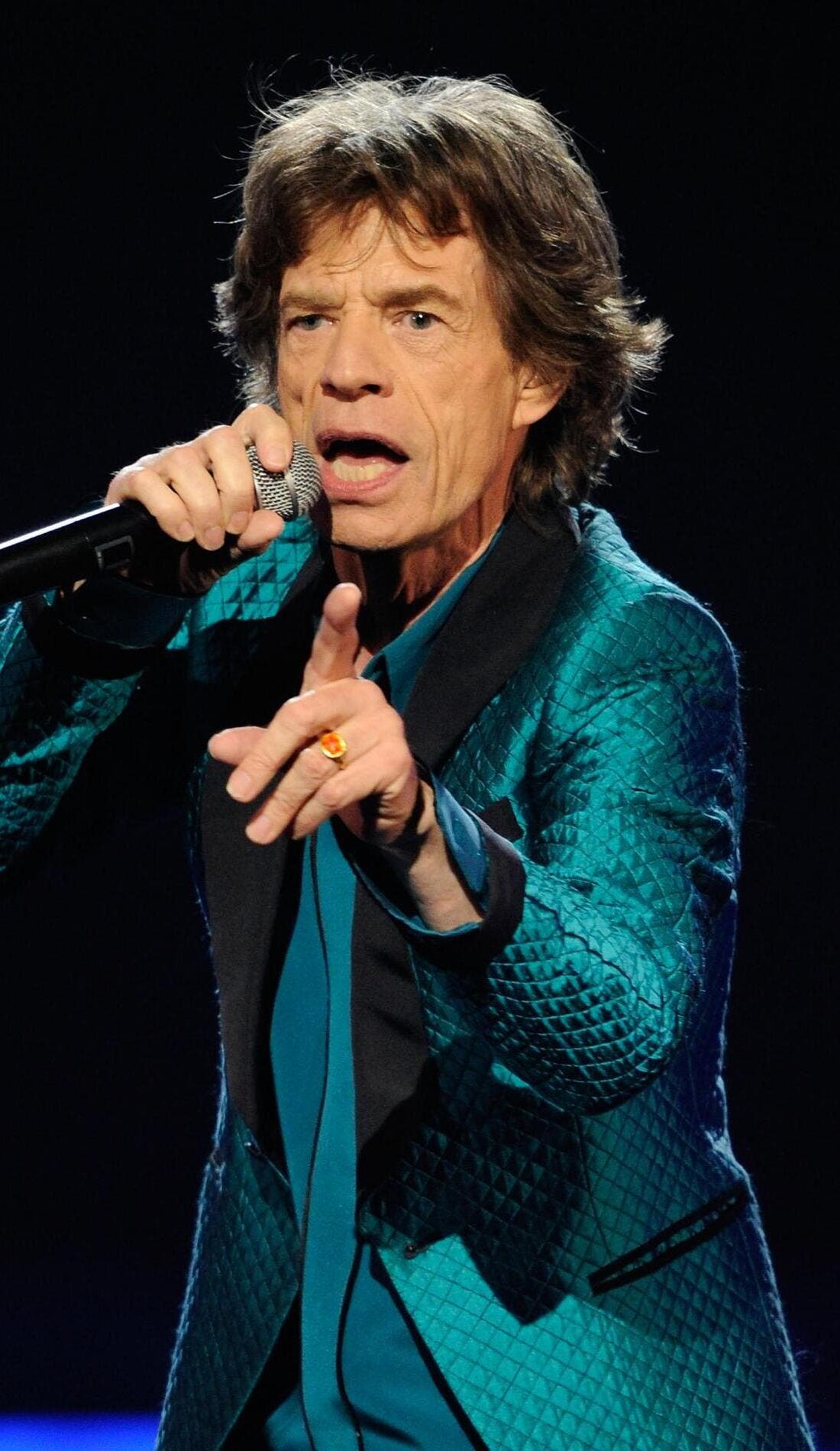 Mick Jagger promotional image for upcoming events and ticket sales