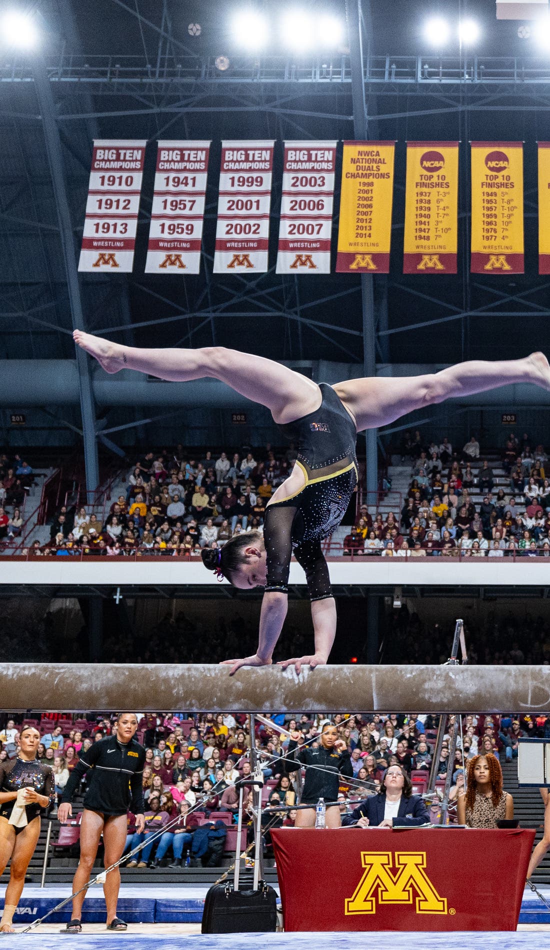Minnesota Golden Gophers Womens Gymnastics promotional image for upcoming events and ticket sales