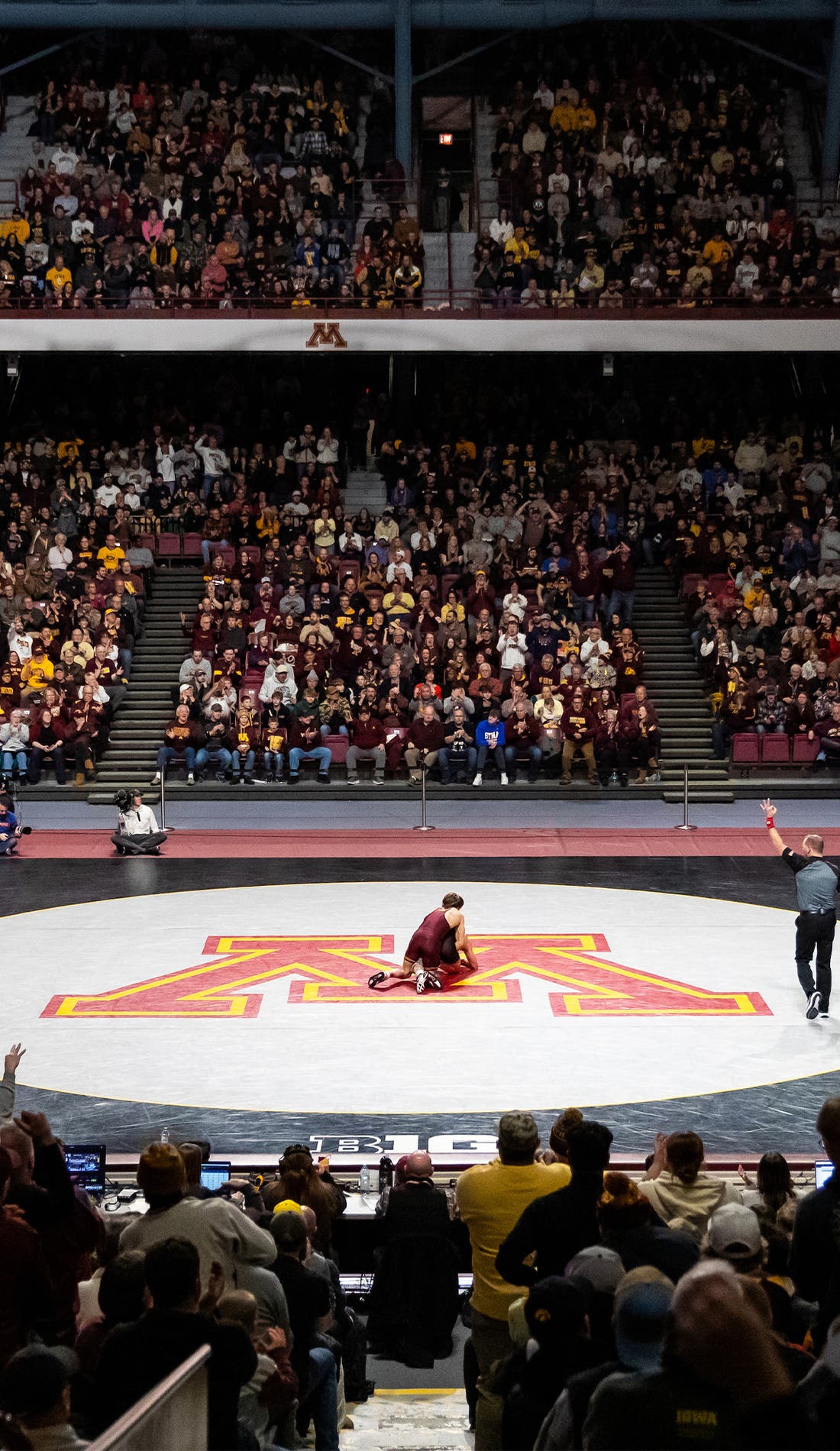 Minnesota Golden Gophers Wrestling promotional image for upcoming events and ticket sales