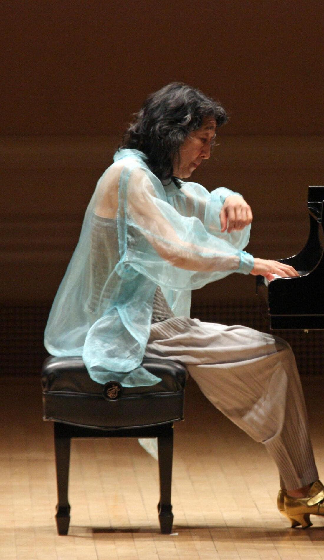 Mitsuko Uchida promotional image for upcoming events and ticket sales