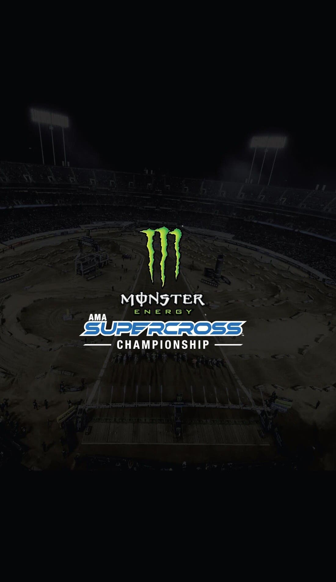 Monster Energy AMA Supercross promotional image for upcoming events and ticket sales