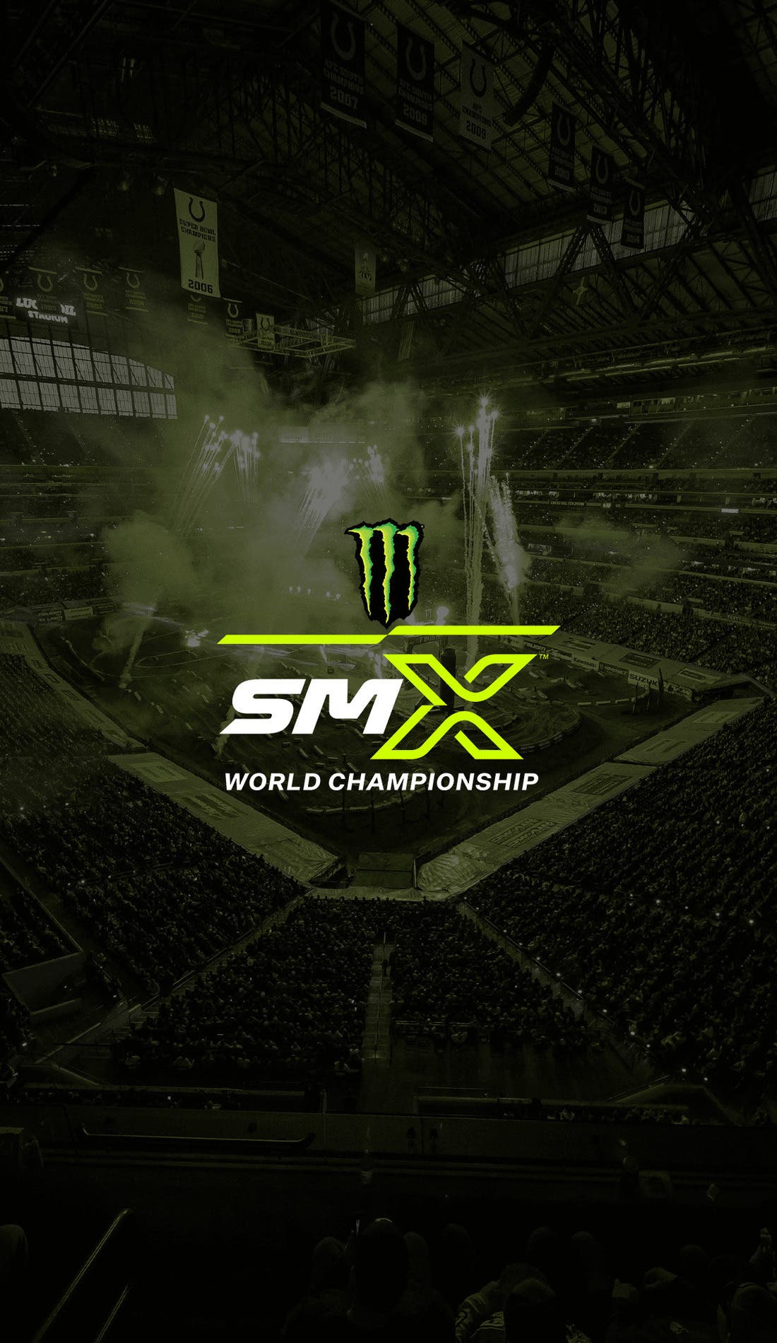 Monster Energy AMA Supercross promotional image for upcoming events and ticket sales