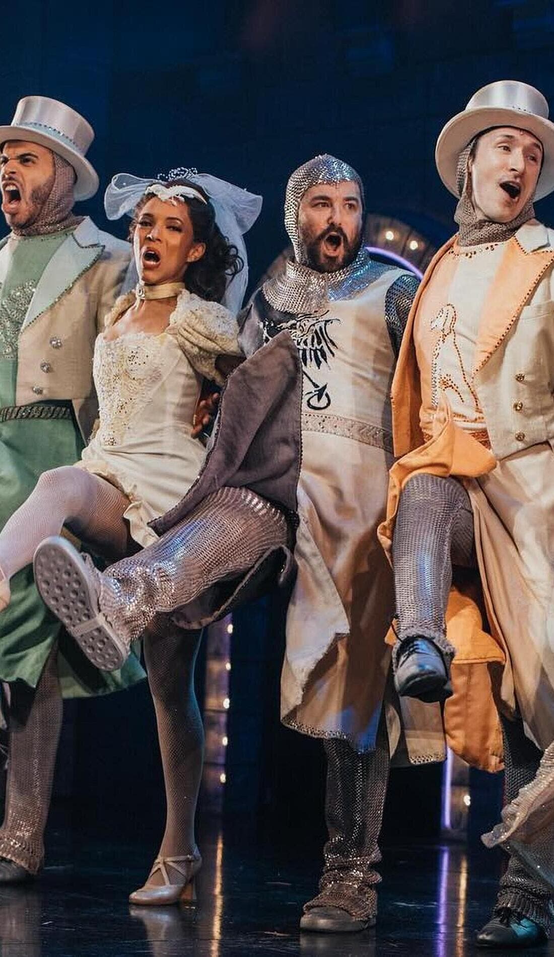 Monty Python's Spamalot promotional image for upcoming events and ticket sales in New York