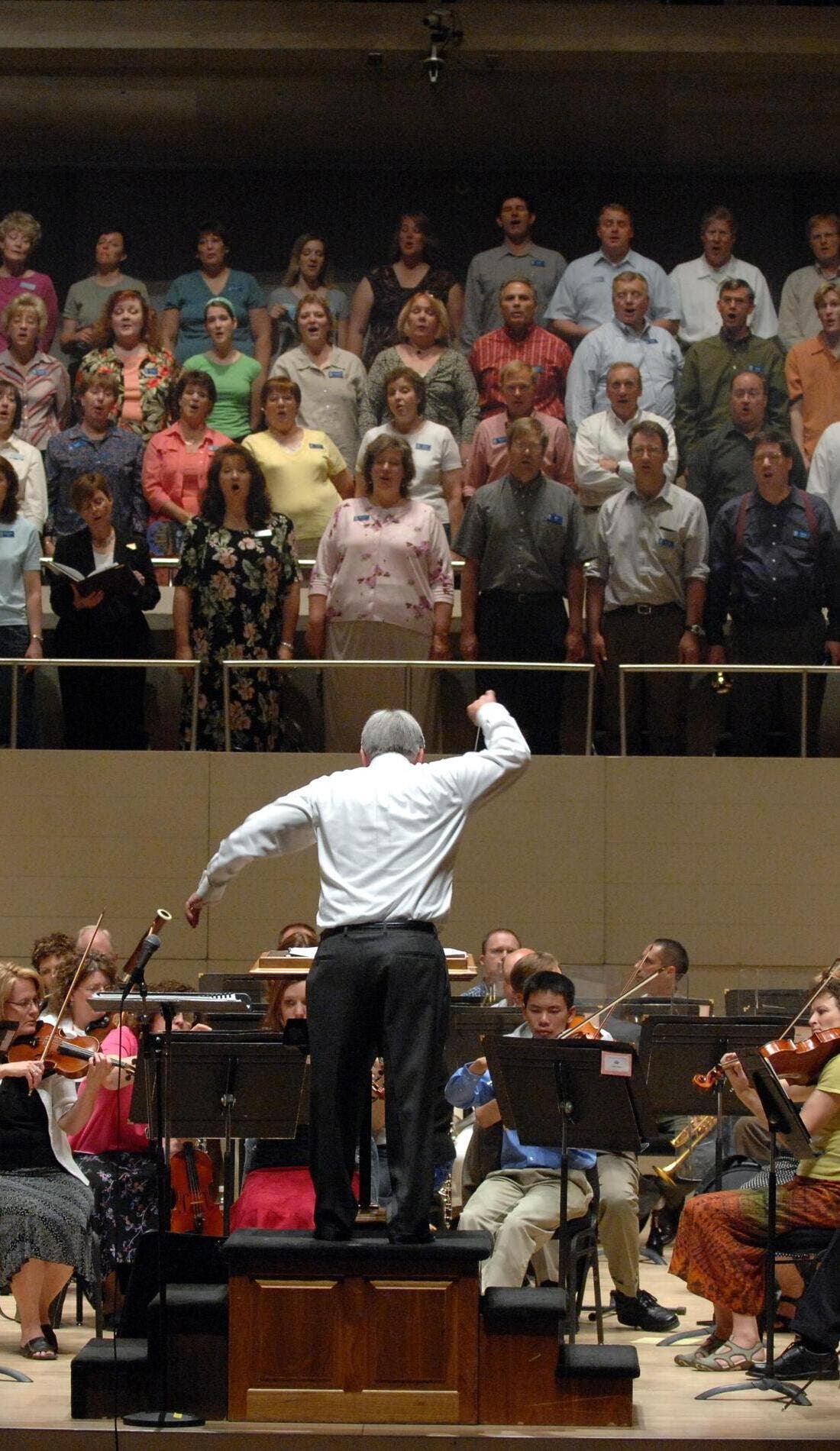 Mormon Tabernacle Choir promotional image for upcoming events and ticket sales