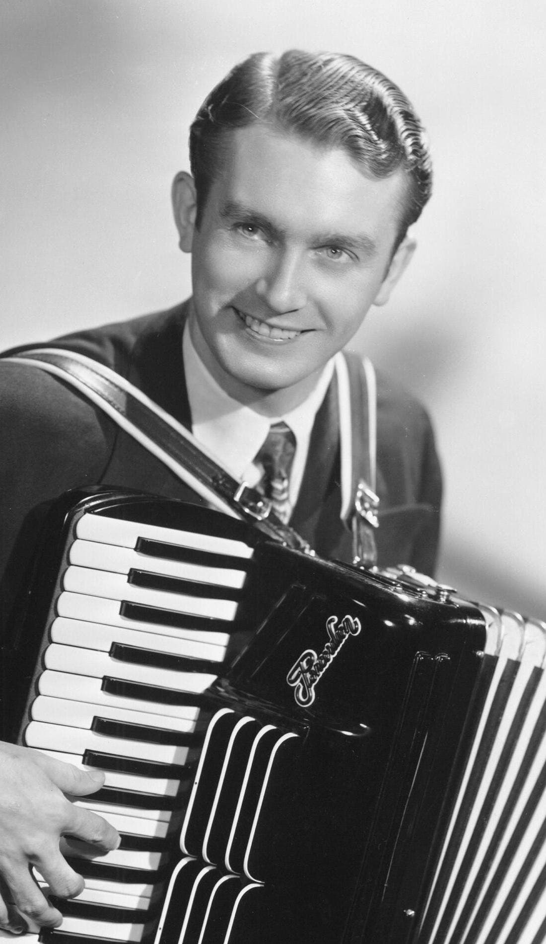Myron Floren promotional image for upcoming events and ticket sales