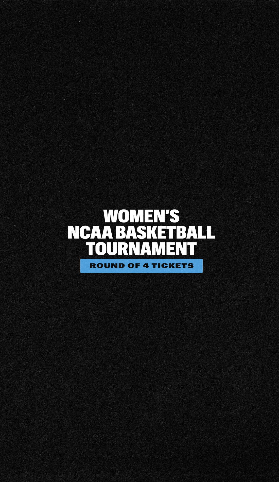 NCAA Womens Final Four promotional image for upcoming events and ticket sales