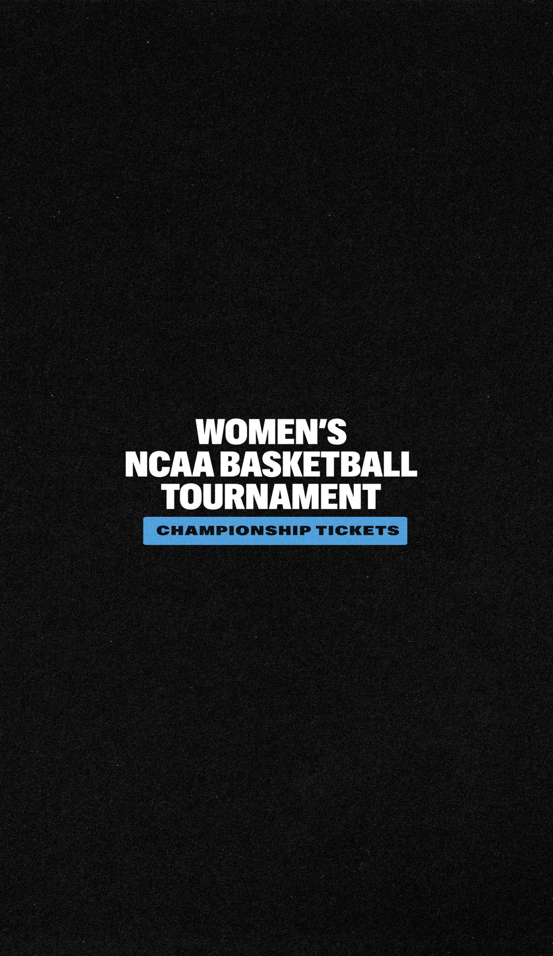 NCAA Womens National Championship promotional image for upcoming events and ticket sales