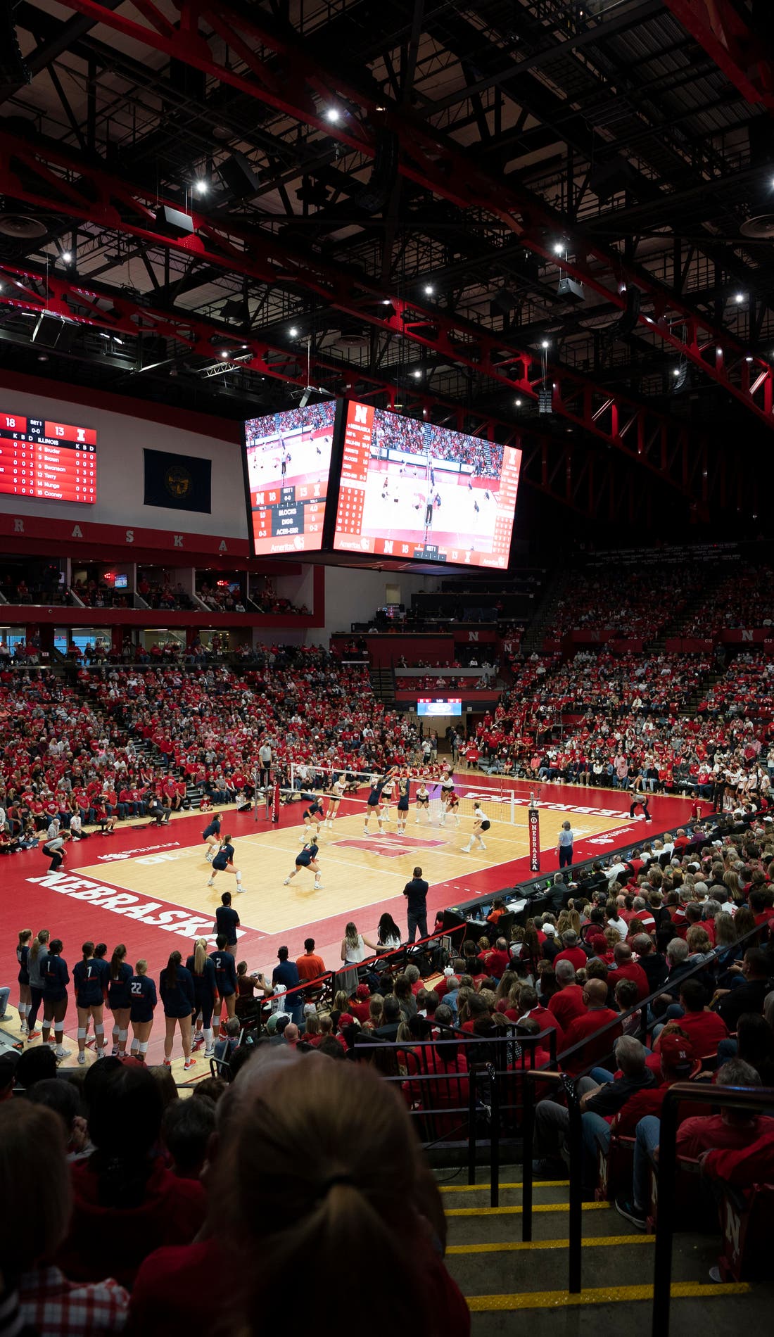 Nebraska Cornhuskers Womens Volleyball promotional image for upcoming events and ticket sales