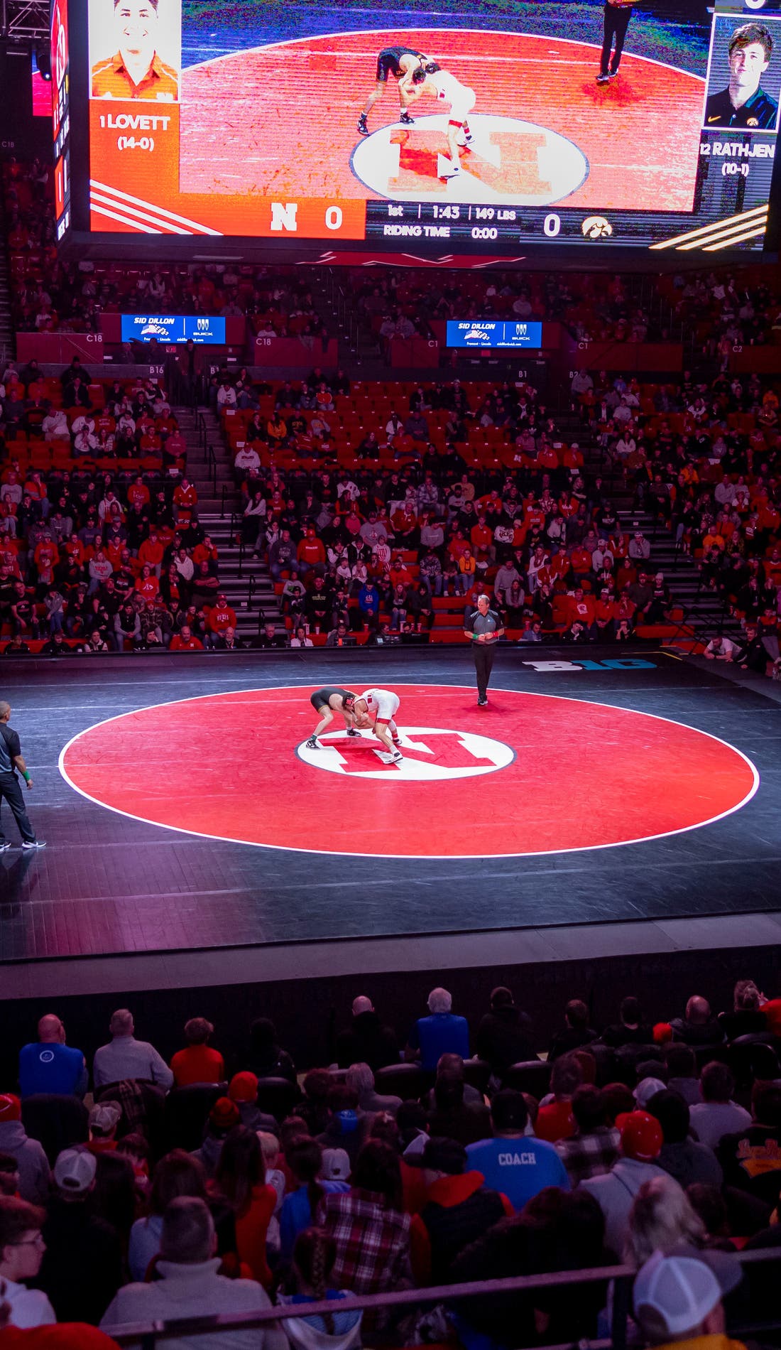 Nebraska Cornhuskers Wrestling promotional image for upcoming events and ticket sales