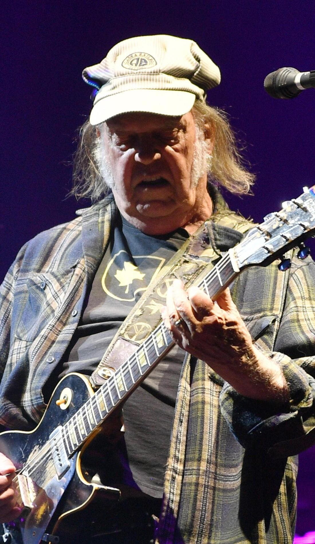 Neil Young promotional image for upcoming events and ticket sales